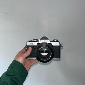 Minolta XG-1 Black and Silver Film Camera